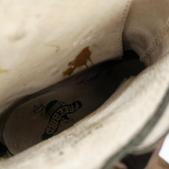 Freebird by Steven Bates Leather Booties Ankle Boots Distressed Buckles 8M - Picture 6 of 9